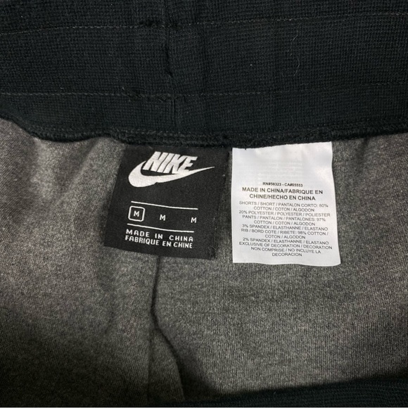 Nike Heritage N7 Black Warm Up Track Running Basketball Sweat Pants 2in1 Sz Med - Picture 4 of 12